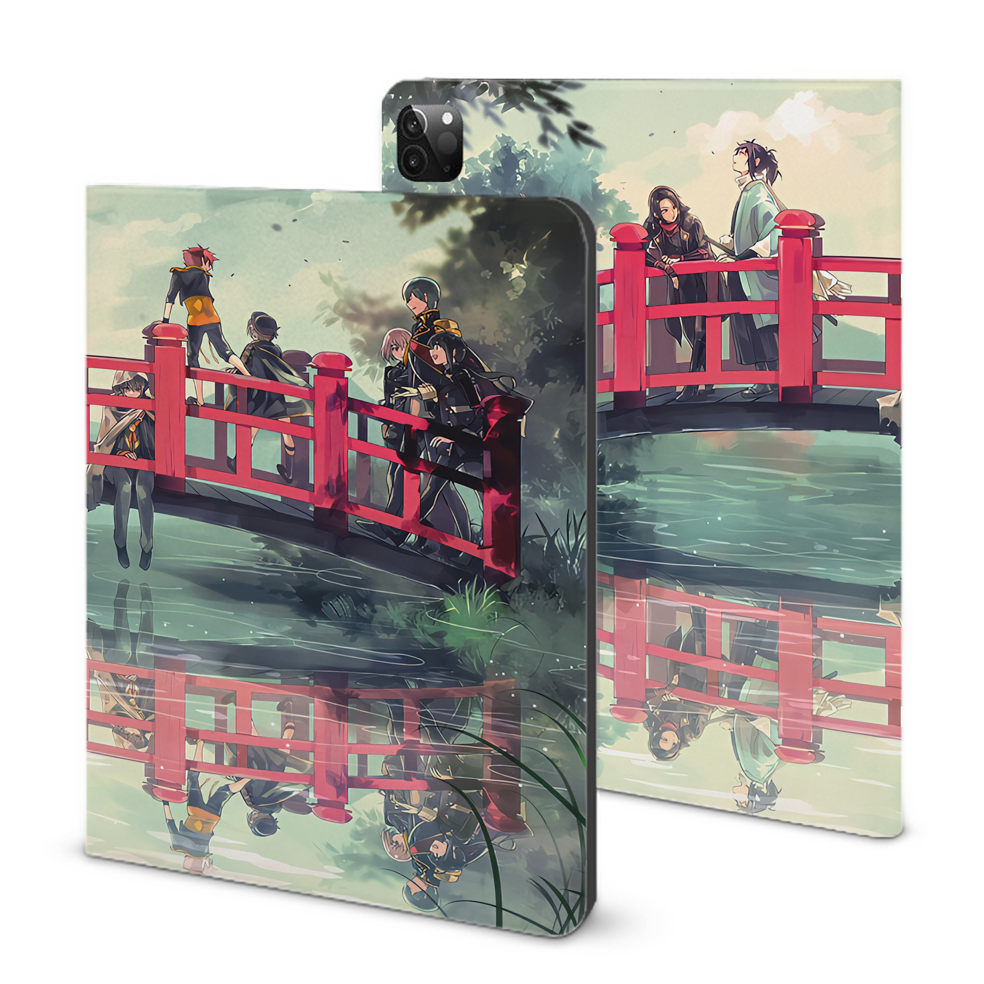（画像用） 刀剣乱舞 Touken Ranbu IPadケース ペンホルダー付き ブックスタイルデザイン